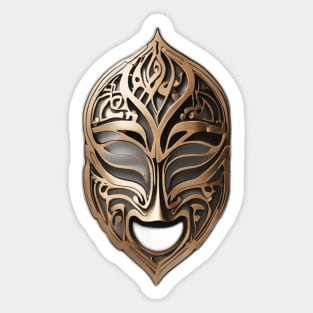 Mask Bronze Shadow Silhouette Anime Style Collection No. 348 Sticker